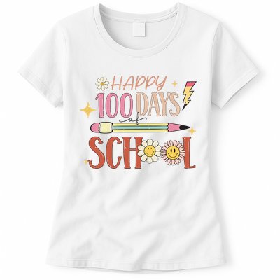 Happy 100th Day of School Shirt for Teacher or Child Womens T-Shirt