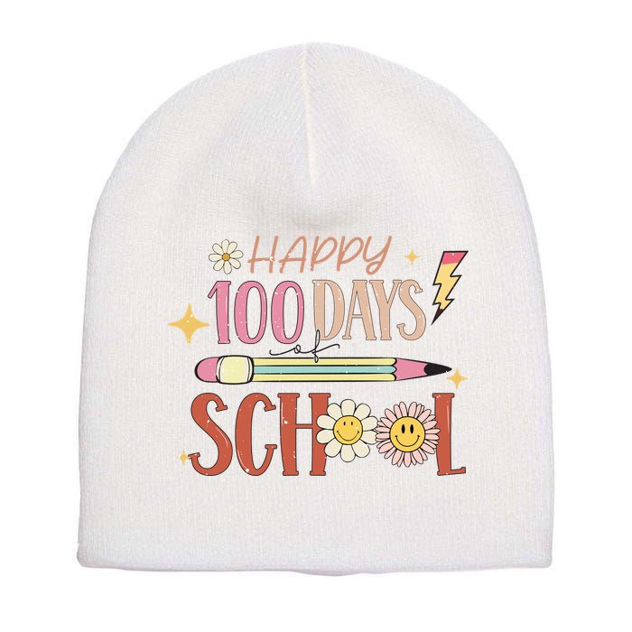 Happy 100th Day of School Shirt for Teacher or Child Short Acrylic Beanie