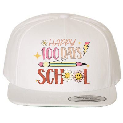 Happy 100th Day of School Shirt for Teacher or Child Wool Snapback Cap