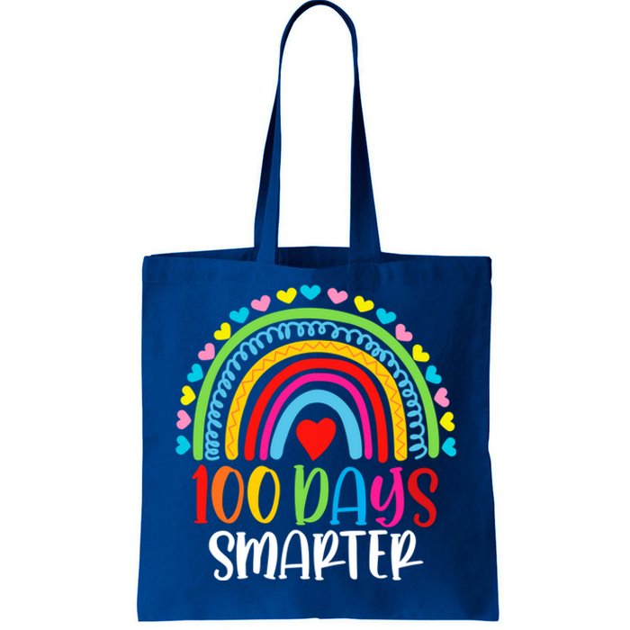 Rainbow 100 Days Of School 100 Days Smarter Gift Tote Bag