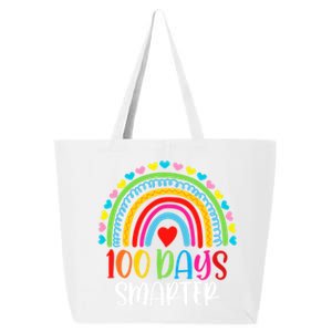 Rainbow 100 Days Of School 100 Days Smarter Gift 25L Jumbo Tote