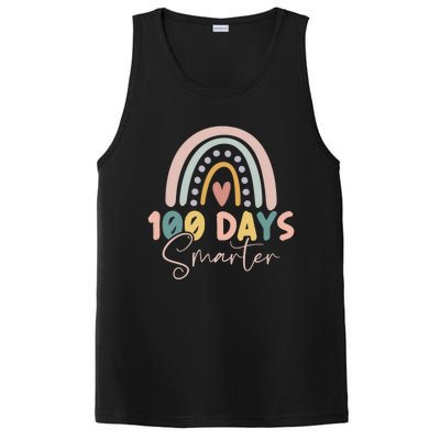 Rainbow 100 Days Smarter Teacher Student 100th Day Of School Gift PosiCharge Competitor Tank