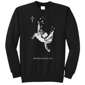 Revelations 129 Fallen Angel Satan Biblical Art Sweatshirt