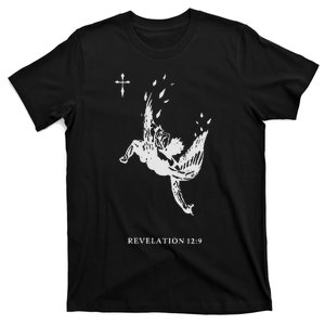 Revelations 129 Fallen Angel Satan Biblical Art T-Shirt