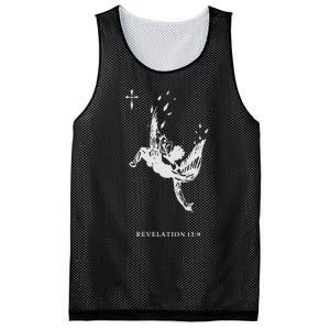 Revelations 129 Fallen Angel Satan Biblical Art Mesh Reversible Basketball Jersey Tank