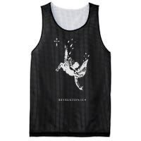 Revelations 129 Fallen Angel Satan Biblical Art Mesh Reversible Basketball Jersey Tank