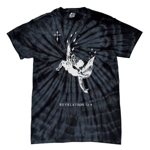 Revelations 129 Fallen Angel Satan Biblical Art Tie-Dye T-Shirt