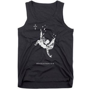 Revelations 129 Fallen Angel Satan Biblical Art Tank Top