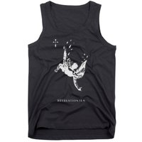 Revelations 129 Fallen Angel Satan Biblical Art Tank Top