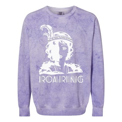 ROARING 1920's Great Gatsby Glamorous Woman Flapper Colorblast Crewneck Sweatshirt