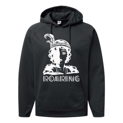 ROARING 1920's Great Gatsby Glamorous Woman Flapper Performance Fleece Hoodie