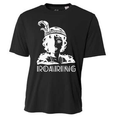 ROARING 1920's Great Gatsby Glamorous Woman Flapper Cooling Performance Crew T-Shirt