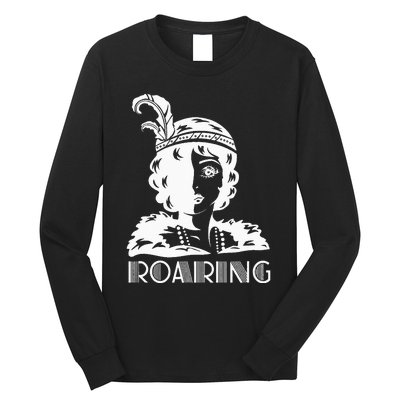 ROARING 1920's Great Gatsby Glamorous Woman Flapper Long Sleeve Shirt