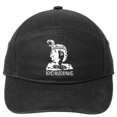 ROARING 1920's Great Gatsby Glamorous Woman Flapper 7-Panel Snapback Hat