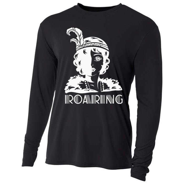 ROARING 1920's Great Gatsby Glamorous Woman Flapper Cooling Performance Long Sleeve Crew