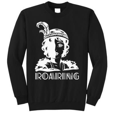 ROARING 1920's Great Gatsby Glamorous Woman Flapper Tall Sweatshirt