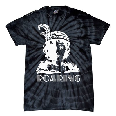 ROARING 1920's Great Gatsby Glamorous Woman Flapper Tie-Dye T-Shirt