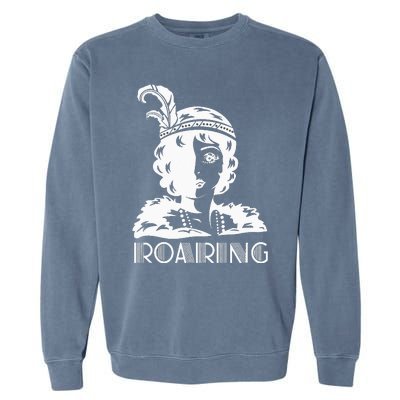 ROARING 1920's Great Gatsby Glamorous Woman Flapper Garment-Dyed Sweatshirt