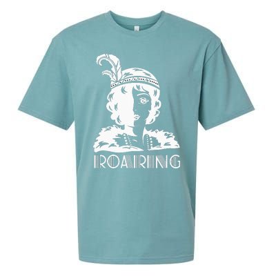 ROARING 1920's Great Gatsby Glamorous Woman Flapper Sueded Cloud Jersey T-Shirt