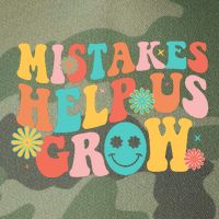 Retro 1960s Hippie Mistakes Help Us Grow Legacy Tie Dye Trucker Hat