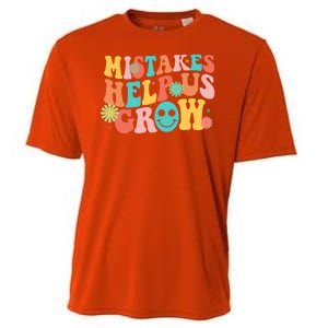 Retro 1960s Hippie Mistakes Help Us Grow Cooling Performance Crew T-Shirt