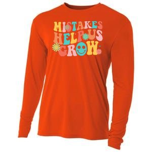 Retro 1960s Hippie Mistakes Help Us Grow Cooling Performance Long Sleeve Crew