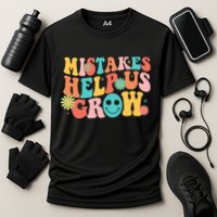 Retro 1960s Hippie Mistakes Help Us Grow Performance Shirt