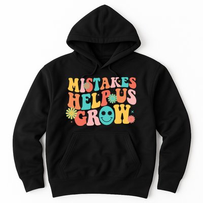 Retro 1960s Hippie Mistakes Help Us Grow Hoodie