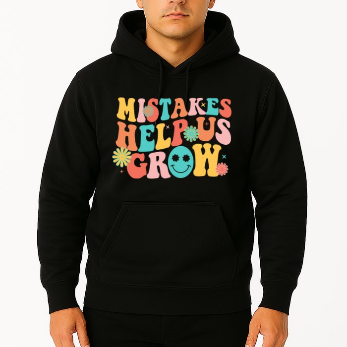 Retro 1960s Hippie Mistakes Help Us Grow Hoodie