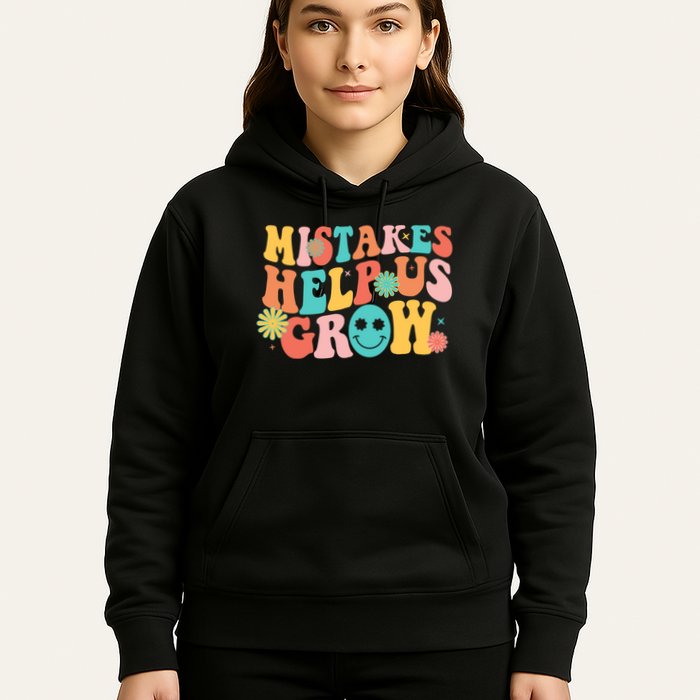 Retro 1960s Hippie Mistakes Help Us Grow Hoodie