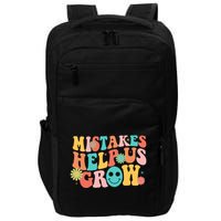 Retro 1960s Hippie Mistakes Help Us Grow Impact Tech Backpack