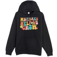 Retro 1960s Hippie Mistakes Help Us Grow Premium Pullover Hoodie