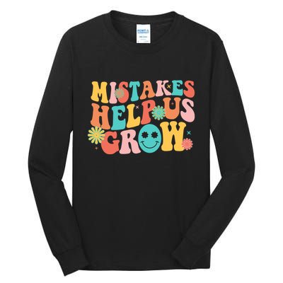 Retro 1960s Hippie Mistakes Help Us Grow Tall Long Sleeve T-Shirt