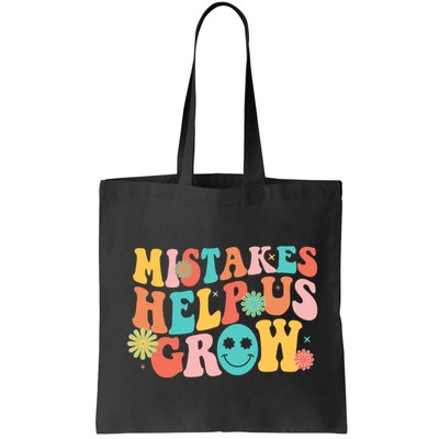Retro 1960s Hippie Mistakes Help Us Grow Bag