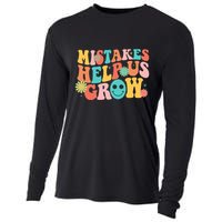 Retro 1960s Hippie Mistakes Help Us Grow Cooling Performance Long Sleeve Crew