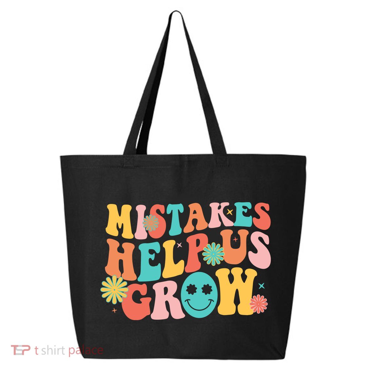 Retro 1960s Hippie Mistakes Help Us Grow 25L Jumbo Tote