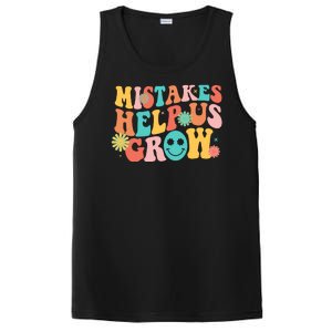 Retro 1960s Hippie Mistakes Help Us Grow PosiCharge Competitor Tank