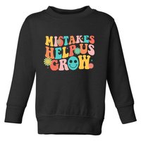 Retro 1960s Hippie Mistakes Help Us Grow Toddler Sweatshirt