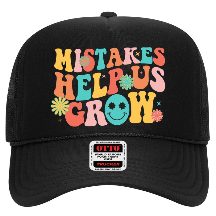 Retro 1960s Hippie Mistakes Help Us Grow Hat