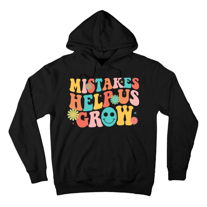 Retro 1960s Hippie Mistakes Help Us Grow Tall Hoodie