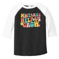 Retro 1960s Hippie Mistakes Help Us Grow Toddler Fine Jersey T-Shirt