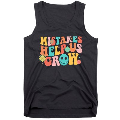 Retro 1960s Hippie Mistakes Help Us Grow Tank Top