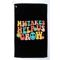 Retro 1960s Hippie Mistakes Help Us Grow Golf Towel