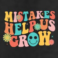 Retro 1960s Hippie Mistakes Help Us Grow Golf Towel