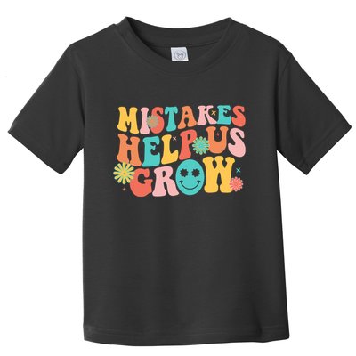 Retro 1960s Hippie Mistakes Help Us Grow Toddler T-Shirt