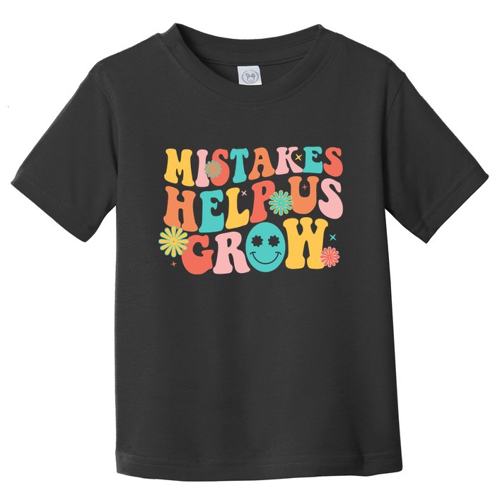 Retro 1960s Hippie Mistakes Help Us Grow Toddler T-Shirt