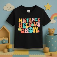 Retro 1960s Hippie Mistakes Help Us Grow Toddler T-Shirt