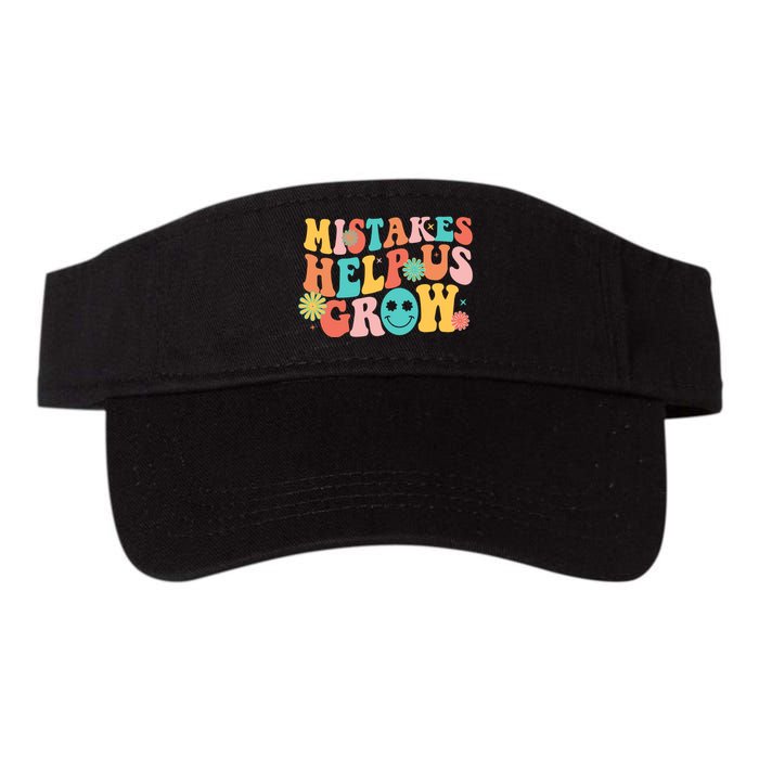 Retro 1960s Hippie Mistakes Help Us Grow Visor