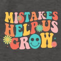 Retro 1960s Hippie Mistakes Help Us Grow Vector Backpack