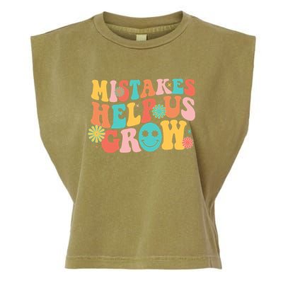 Retro 1960s Hippie Mistakes Help Us Grow Garment-Dyed Women's Muscle Tee